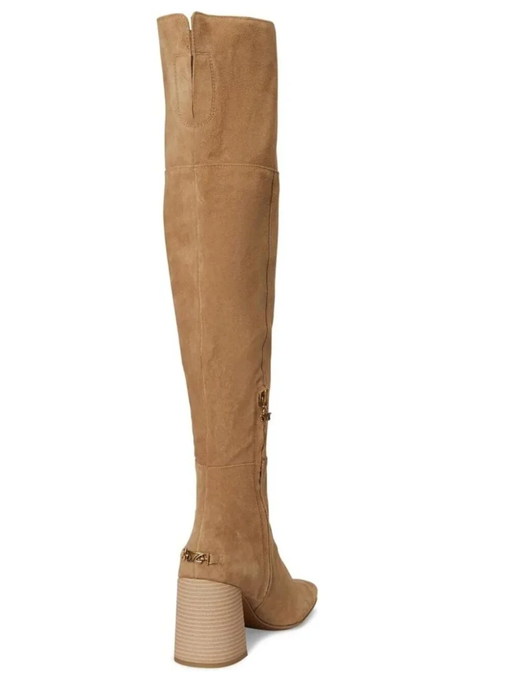 Circus Sam Edelman Brigid Leather OTK Boots Beige Size 9.5 M NWT